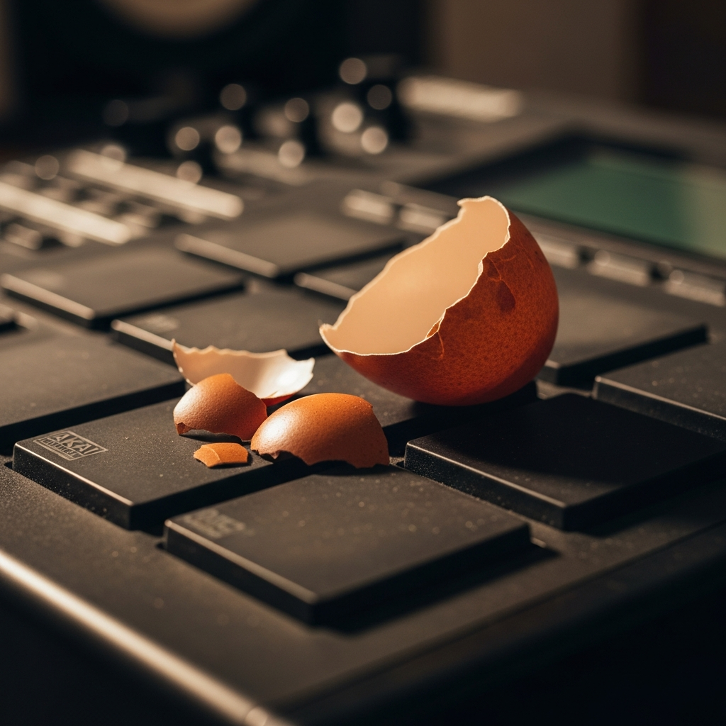 Eggshell on Drum Machine